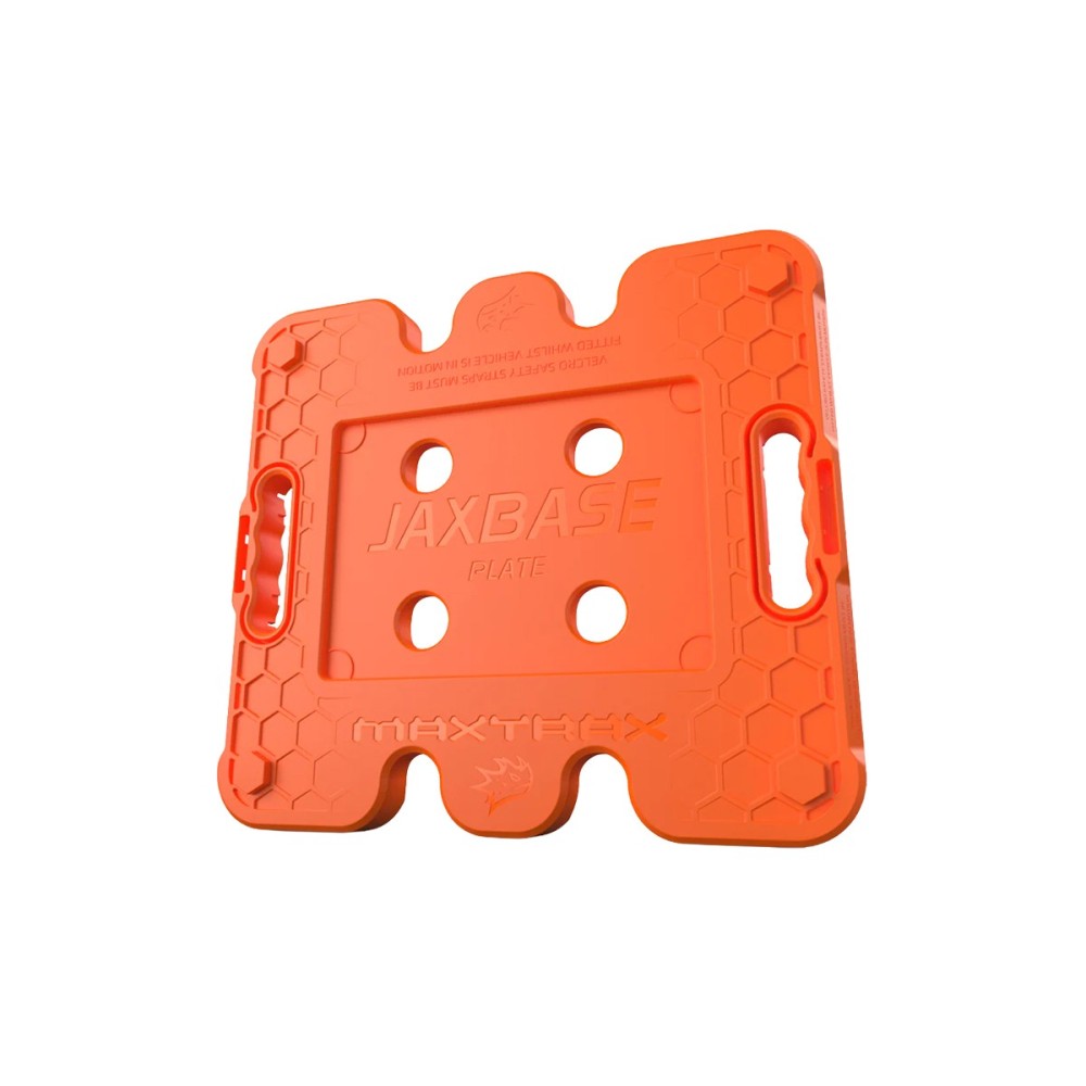 Plaque Jaxbase Maxtrax orange : Base cric 4x4, désensablage efficace