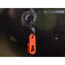 Porte-clés Maxtrax orange : outil serrage goupilles + décapsuleur