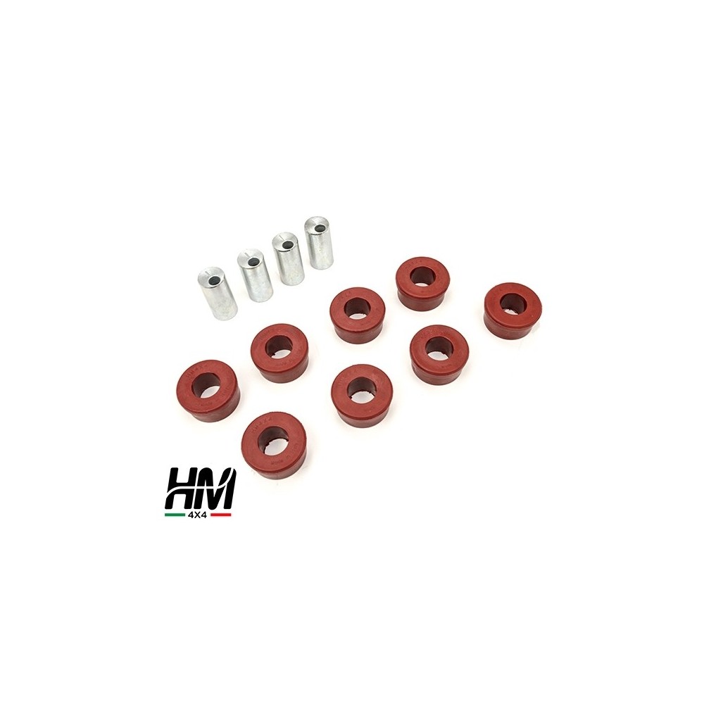 Kit de correction d’angle de chasse – Suzuki Jimny 2018+ (Silentblocs alvéolaires + excentriques)