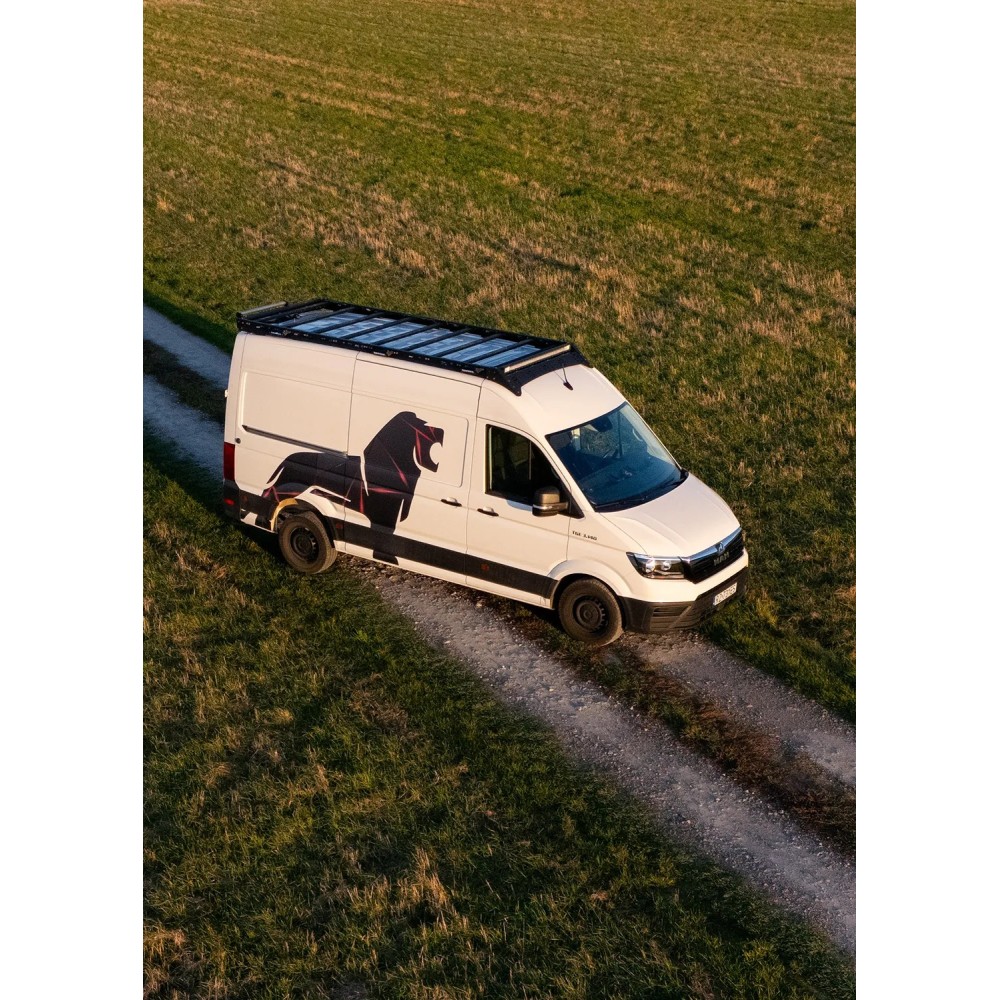 Galerie de toit aluminium MAN TGE L3H3 / VW Crafter L3H3 – Plateforme robuste pour expédition & utilitaire