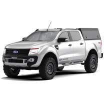 Hardtop Alu Cab Explorer Guard noir Ford Ranger double cabine