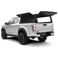 Hardtop Explorer Guard noir strié Alu Cab pour Isuzu D-Max 2020+