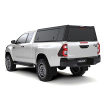 Hardtop Explorer Guard Alu Cab noir pour Toyota Hilux Revo extra cab