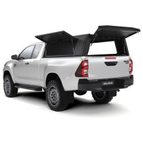 Hardtop aluminium noir Alu Cab pour Toyota Hilux Revo extra cabine 