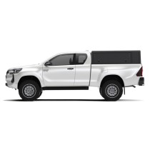 Hardtop aluminium noir Alu Cab pour Toyota Hilux Revo extra cabine 