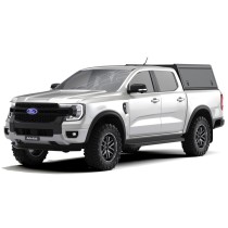 Hardtop Alu Cab Explorer Guard noir strié Ford Ranger 2023+ robuste