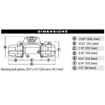  Treuil Warn Zeon XP 10S 4500kg 12V - Puissance & Sécurité Offroad 