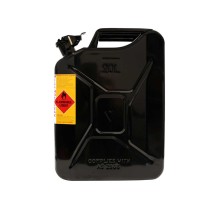 Jerrycan carburant métal noir 20L US - Robustesse 4x4 & Offroad