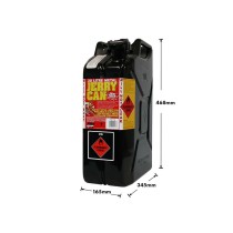 Jerrycan carburant métal noir 20L US - Robustesse 4x4 & Offroad