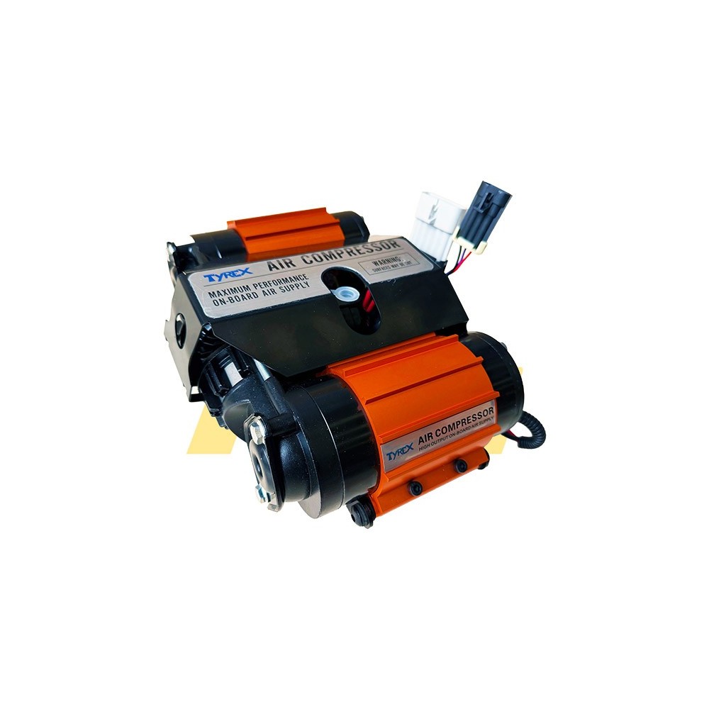 Compresseur double moteur – Gonflage pneus & commande de blocs