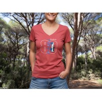 Tshirt femme HDJ80 Dream Team Car corail – Style & confort coton