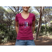 Tshirt femme HDJ80 Dream Team Car fuchsia – Style auto unique