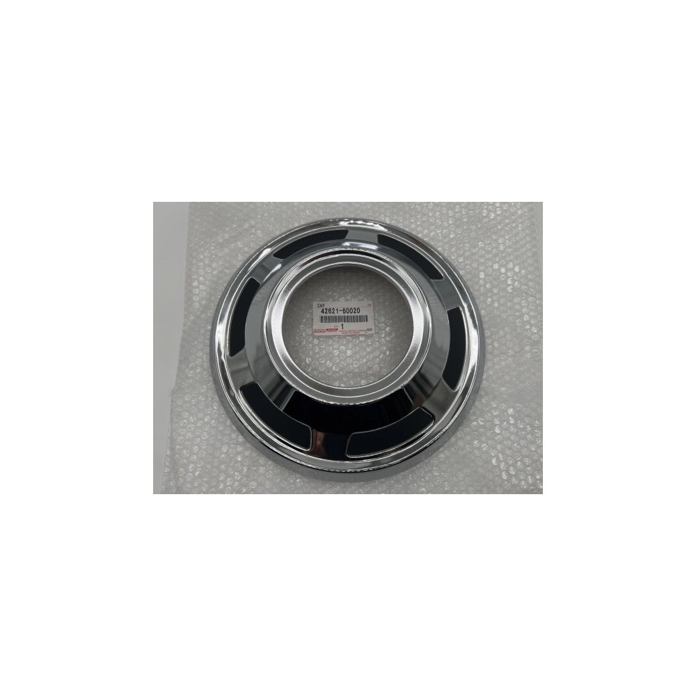 Enjoliveur chromé ouvert pour jantes à crochets – Toyota Land Cruiser vintage (avant – moyeux débrayables)