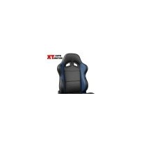 SIEGE RACING CUIR PVC NOIR-BLEU