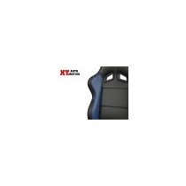 SIEGE RACING CUIR PVC NOIR-BLEU