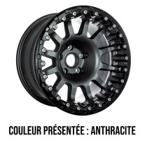 Jante aluminium renforcée Evo Corse Atlas BL anthracite 8x17 ET20 – Ford Ranger & Ranger Raptor (sans ring)