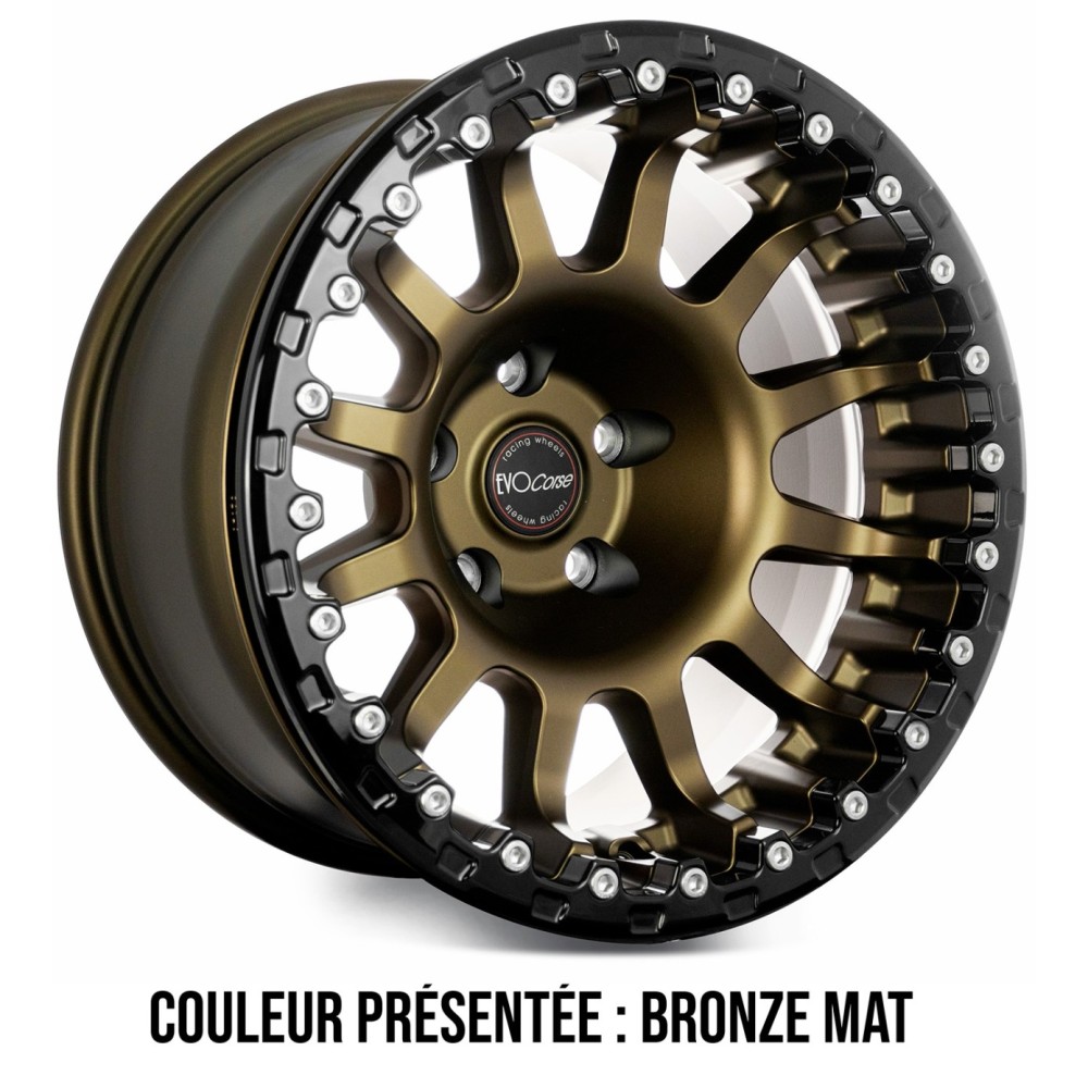 Jante aluminium renforcée Evo Corse Atlas BL Bronze Brilliant 8x17 ET20 – Ford Ranger & Ranger Raptor (sans ring)