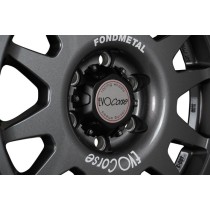 Cache moyeu noir EVO Corse C70 – 6x139,7 – écusson gris