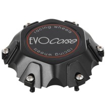 Cache moyeu noir EVO Corse C70 – 6x139,7 – écusson noir