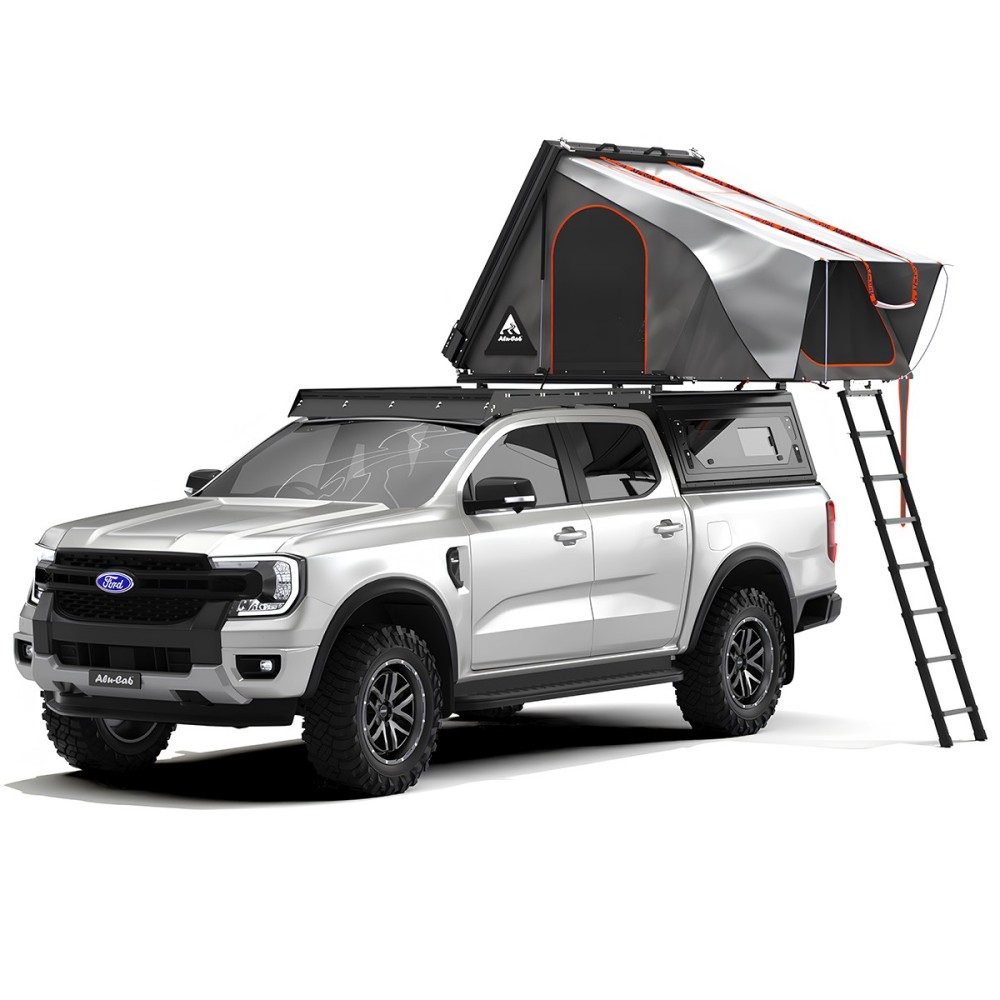 Tente de toit rigide Alu-Cab RT-2S noire : confort 4x4 premium