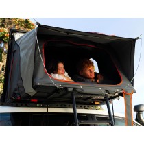 Tente de toit rigide Alu-Cab RT-2S noire : confort 4x4 premium
