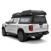 Tente de toit rigide Alu-Cab RT-2S noire : confort 4x4 premium
