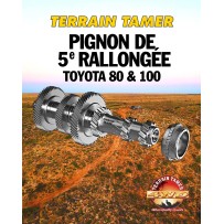 Kit pignon de 5ème vitesse rallongée – Terrain Tamer – Toyota HDJ80 / HDJ100 – Réduction régime moteur -20%