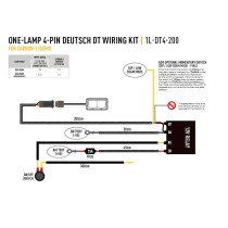 KIT de Câblage 4 Broches 12V LAZER pour Lampe 4x4 – Deutsch DT