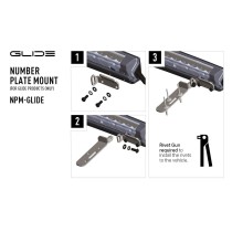 Support plaque immatriculation Lazer Glide : robuste et design