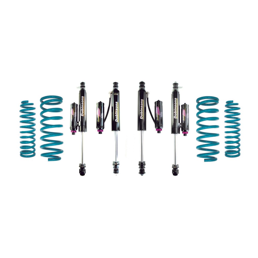 Kit suspension complet Dobinsons MRA + ressorts Heavy Duty Roadrunner – Toyota Land Cruiser Série 80 – Origine à +75 mm