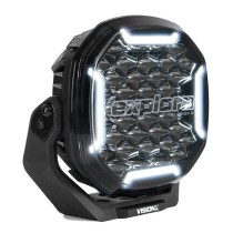 Phare LED Vision X Explora Series 9″ – DRL Switchback Blanc / Ambre – Éclairage longue portée personnalisable