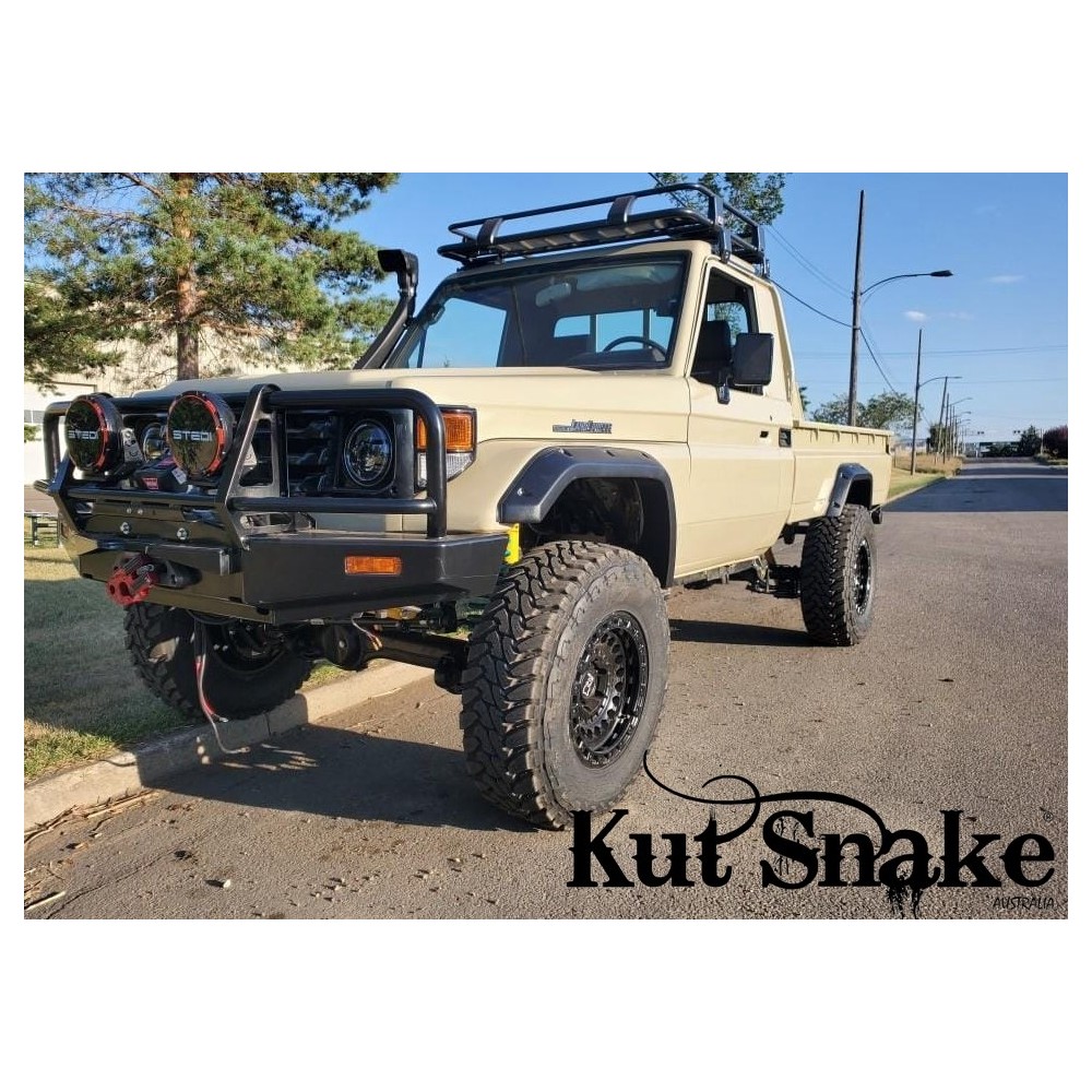 Kit élargisseurs d’ailes +50 mm – Toyota Land Cruiser 75 & 79 simple cabine (1990–2006)