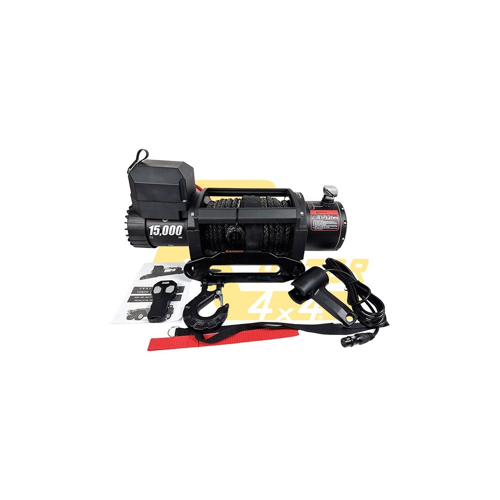 Treuil TYREX 15000 LBS 7 CV – Câble synthétique industriel 4x4