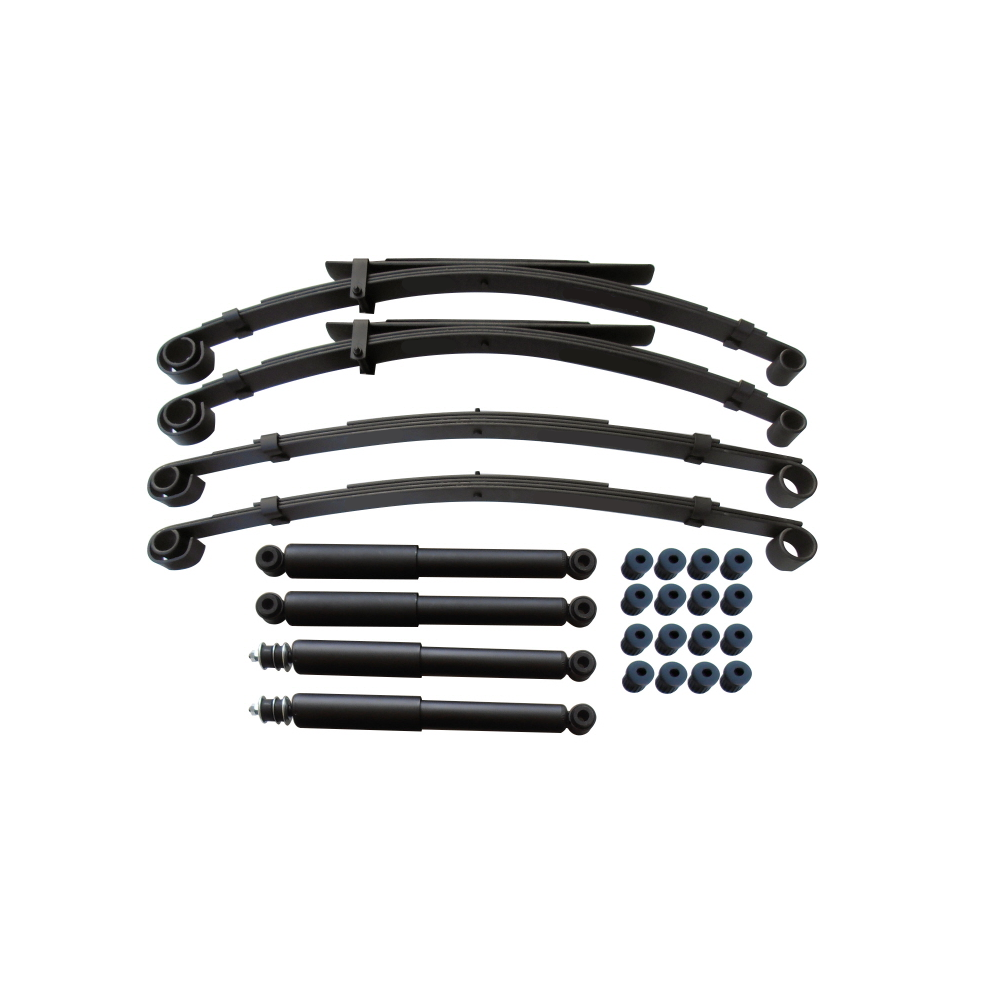 Kit suspension origine Suzuki Samurai SJ410 SJ413 – amortisseurs + lames de ressort