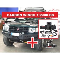Pare-chocs avant Pajero V20 avec treuil | Acier renforcé 4x4