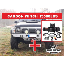 Pare-chocs avant M2 acier avec support de treuil Nissan Patrol GR Y60