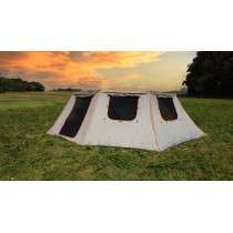Parois auvent Rockalu 450 droit moustiquaire porte