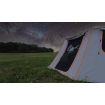 Parois auvent Rockalu 450 droit moustiquaire porte