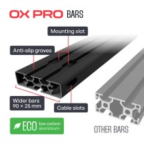 Galerie de toit Defender 110 L663 OX PRO | Roof Rack 4x4 aluminium