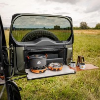 Table hayon Defender L663 rabattable | Table 4x4 avec MOLLE