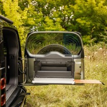 Table hayon Defender L663 rabattable | Table 4x4 avec MOLLE