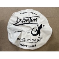 Cache roue de secours blanc Ø82cm DTC Parts - Dream Team Car