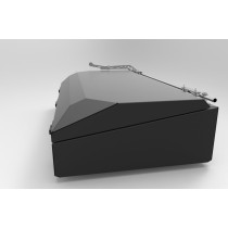 Coffre de toit noir 250L Alu-Cab : rangement sécurisé 4x4 robustes