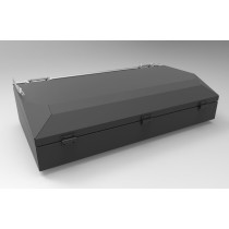 Coffre de toit noir 250L Alu-Cab : rangement sécurisé 4x4 robustes