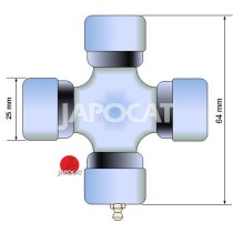 Croisillon transmission 25x64 mm graisseur | Pièce 4x4