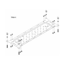Support plaques désensablage Bison Gear aluminium 4x4