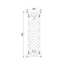 Support plaques désensablage Bison Gear aluminium 4x4