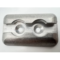 Plaquette double ancrage Aero alu DTC Parts - Offroad solide