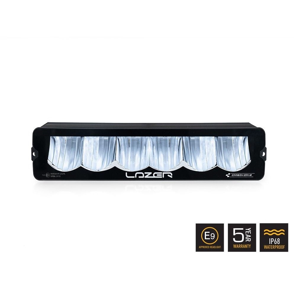 Phare LED LAZER CARBON-6 Drive Jaune, Ultra-Puissant et Léger