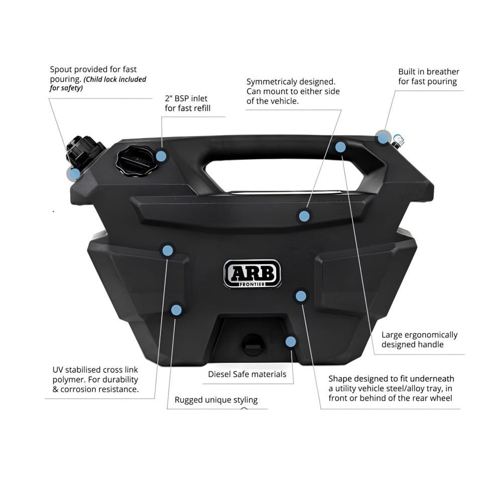 TANK PORTABLE DIESEL 30L ARB : Stockez et Transportez Facilement